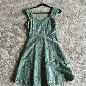 Monteau turquoise dress, beautiful pattern